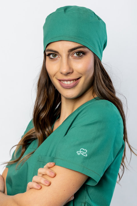 Kirurška kapa zelena