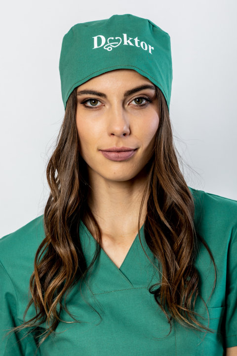 Kirurška kapa doctor zelena